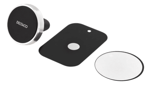 DELTACO bilhållare för ventilationsgaller, magnet, för smartphones, silver - 4