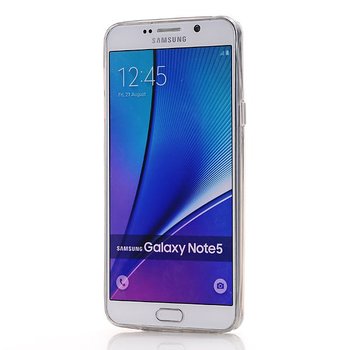 Samsung Galaxy Note 5 SM-N920F Silikonskal Transparant - Grå