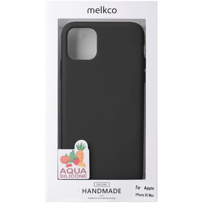 Melkco Aqua Silicone Cover för iPhone 11 Pro Max - Svart - 3