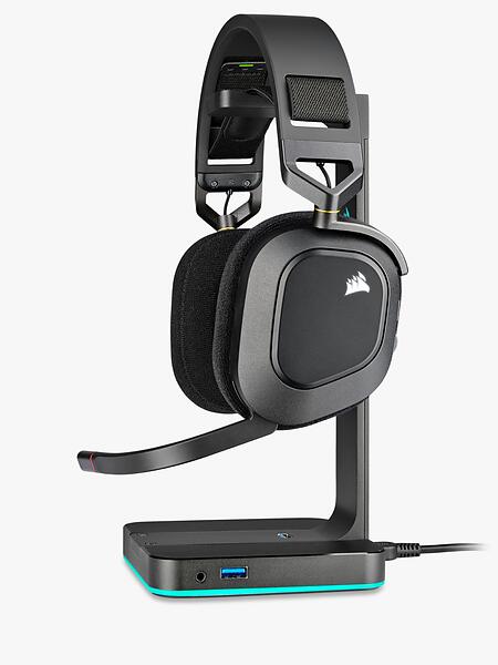 Original Corsair HS80 RGB Wireless Over-ear Headset - Svart