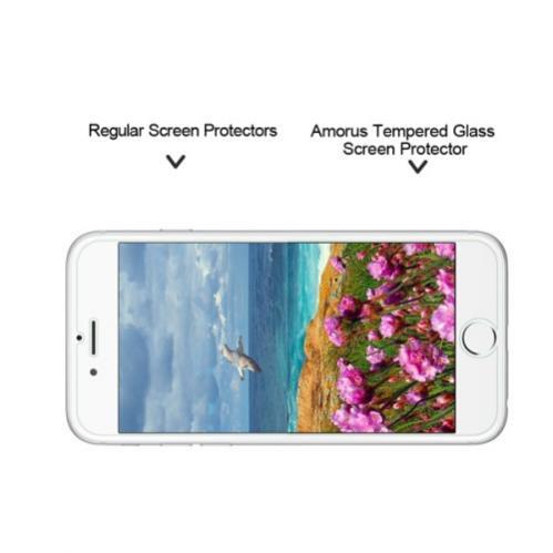AMORUS for iPhone 7/8/SE 2 härdat skärmskydd 2.5D Arc Edge - 4