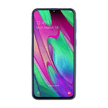 Samsung Galaxy A40 SM-A405FN/DS 64GB Dual SIM - 1 År Garanti Begagnad i Nyskick - Svart