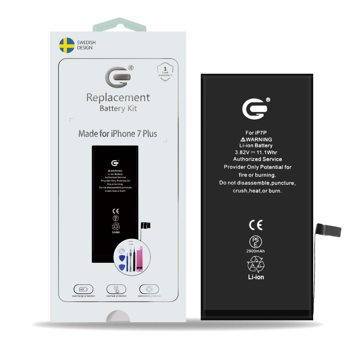 iPhone 7 Plus Komplett Batterikit - 2