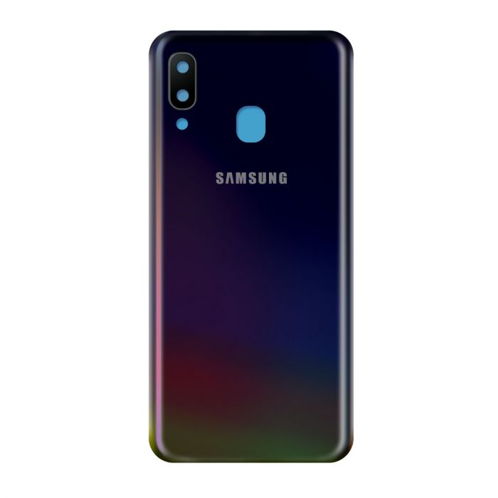 Samsung Galaxy A40 Baksida med tejp  - Svart