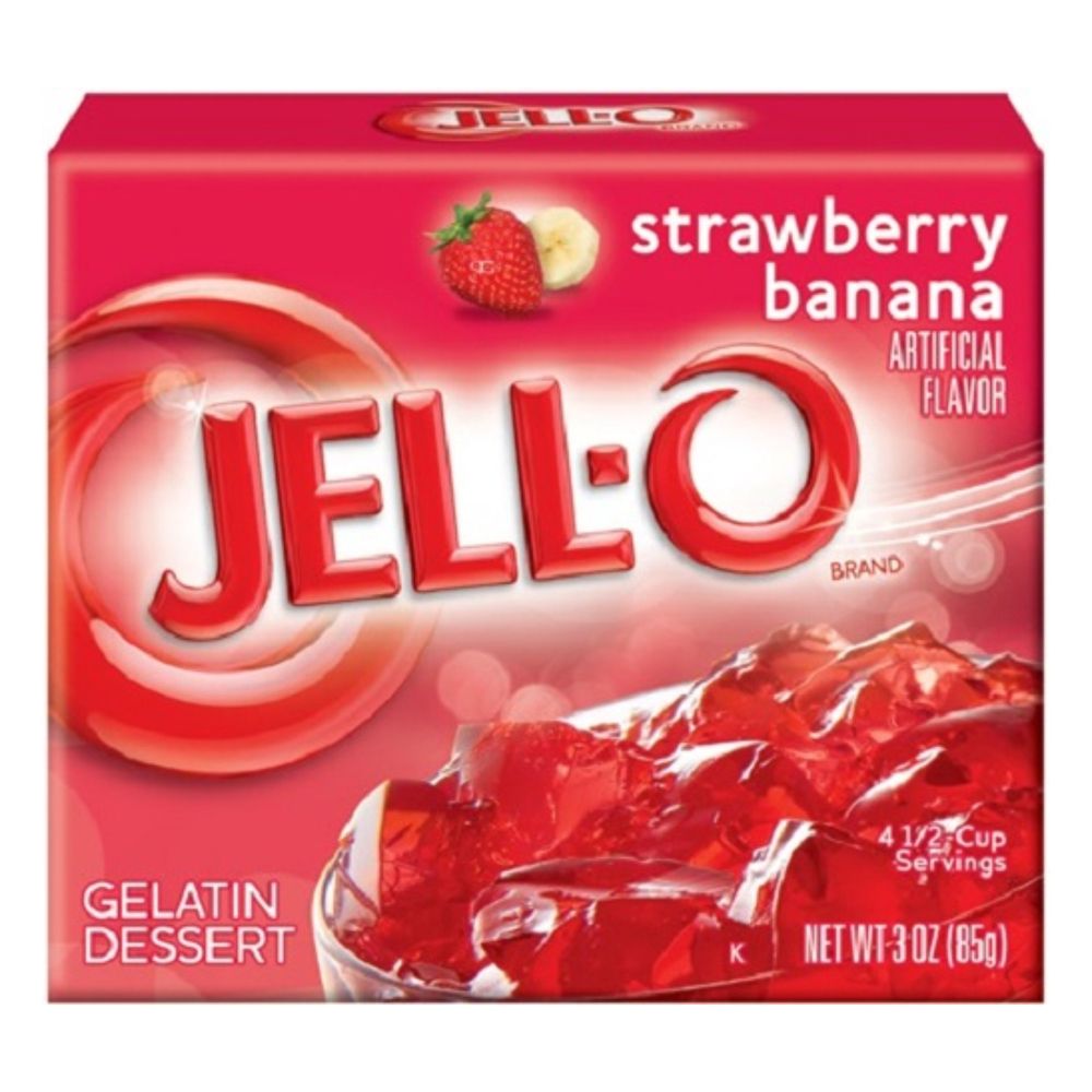Jell-O Strawberry Banana Gelatin Dessert (85 g)
