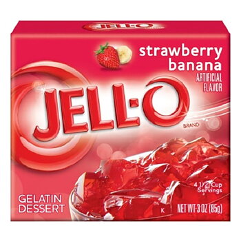 Jell-O Strawberry Banana Gelatin Dessert (85 g)