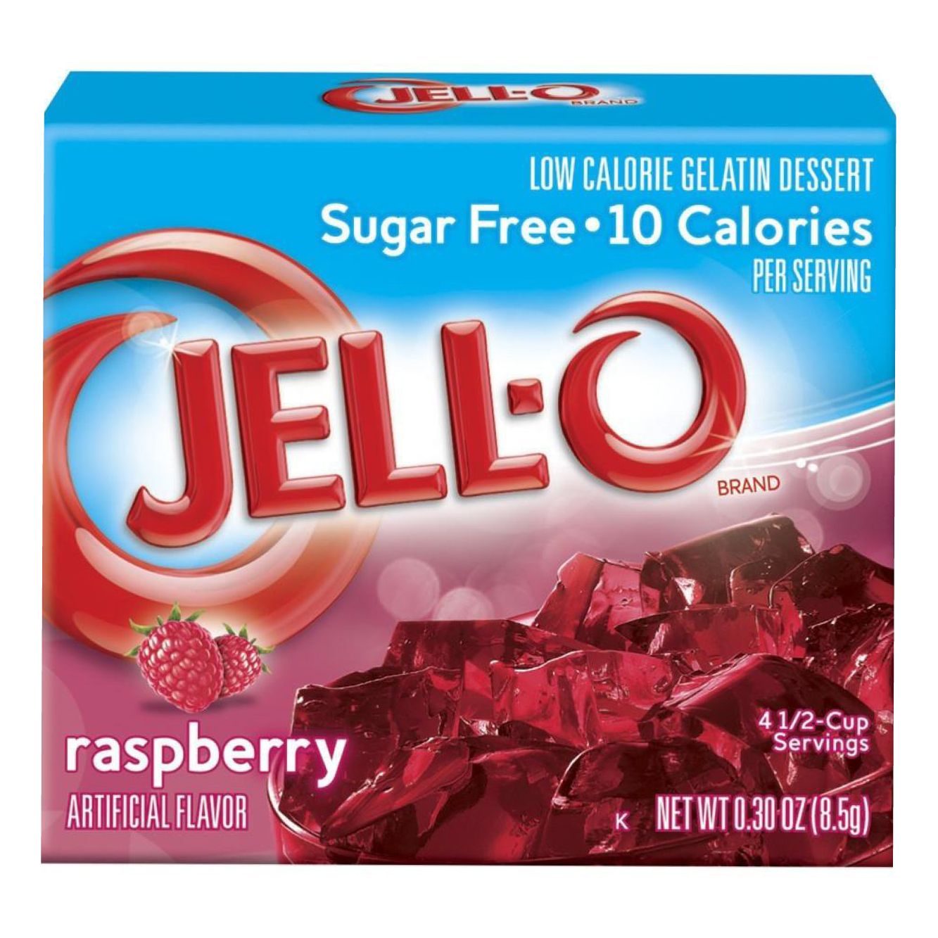 Jell-O Sugar Free Raspberry Gelatin Dessert (8.5 g)