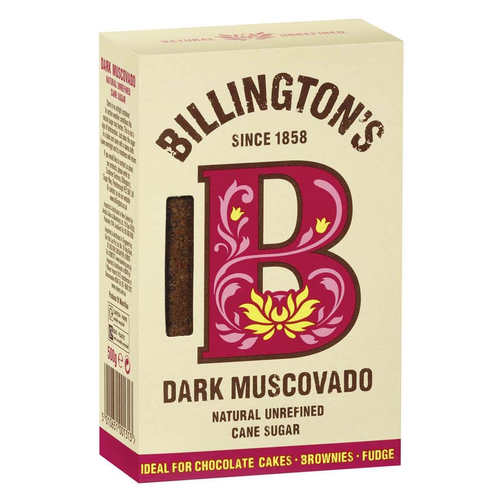 Billington’s Dark Muscovado Sugar 500 g – unrefined cane sugar