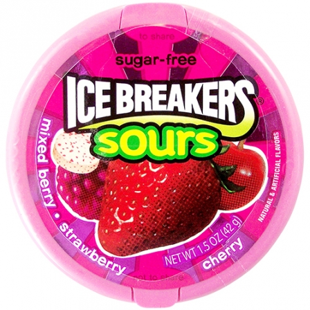 Ice Breakers Mixed Berry Sours Sugar Free (42 g)