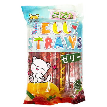 Jelly Straws Candy Sticks (450 g) - Best Before 2025-09-20