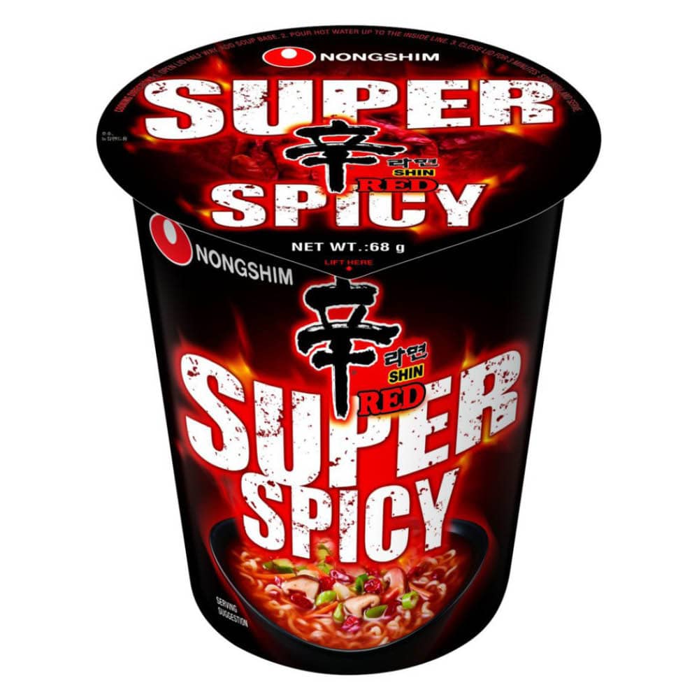 Nongshim Instant Noodles Shin Red Super Spicy 68 G