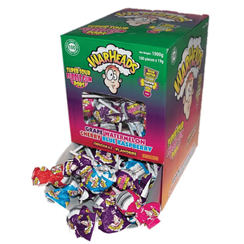 Warheads Lollipop Sour Mix 100-pack