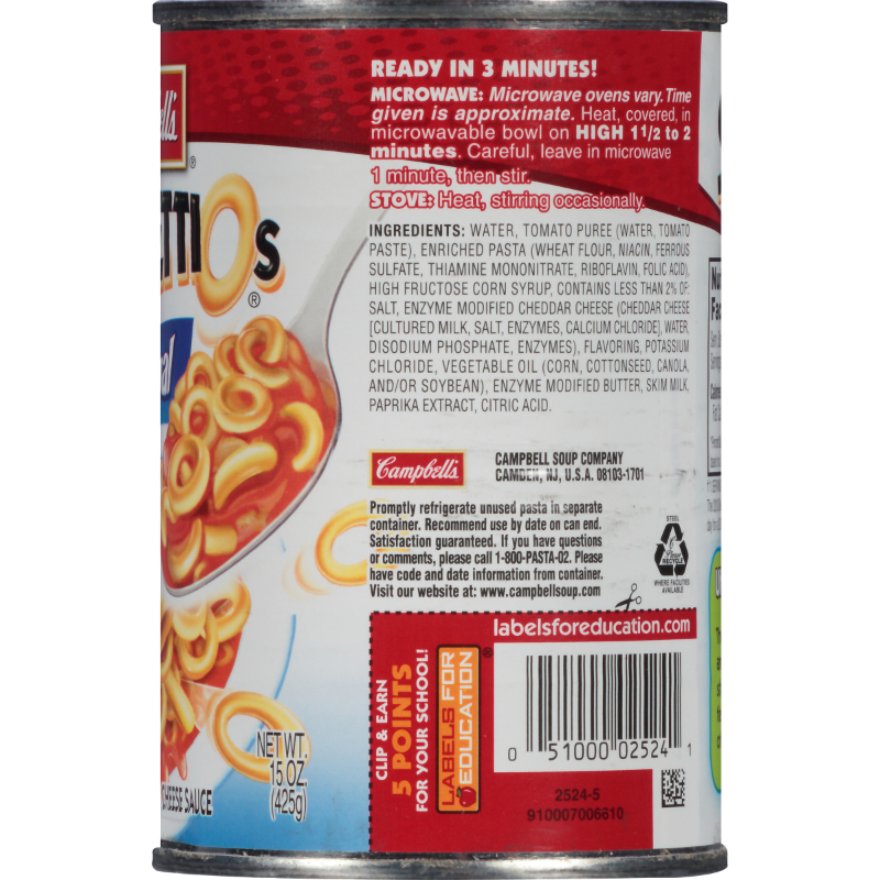 Campbell S Spaghettios 448 G Tasty America American Candy Snacks Food Soda Online