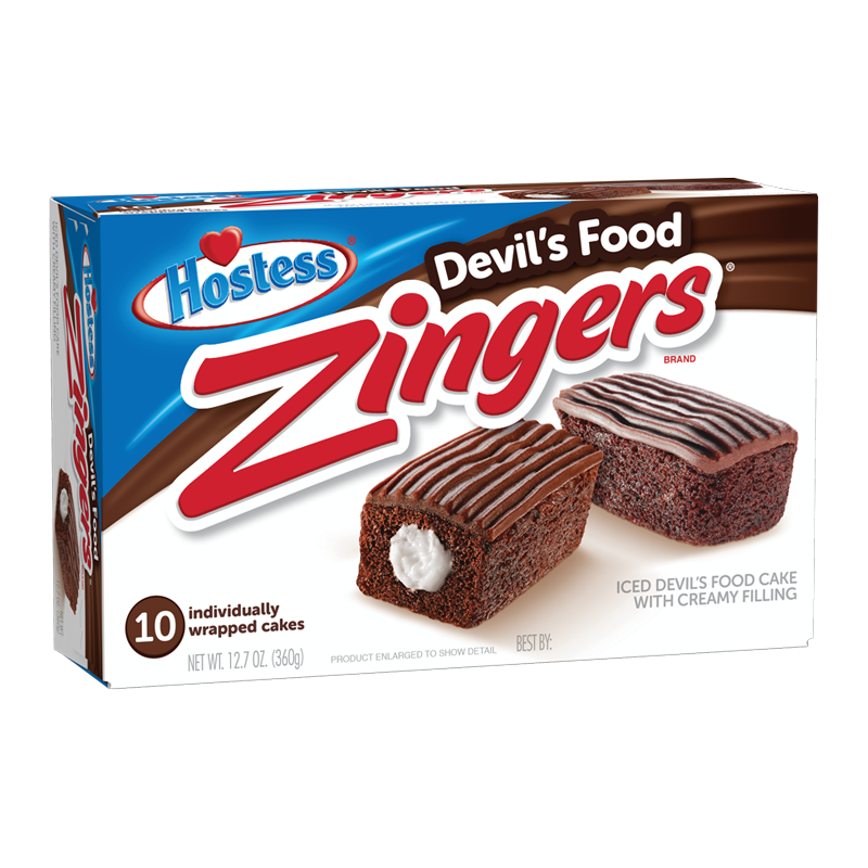 Hostess Zingers Chocolate Devil's Food Cake 10-pack (360 g)