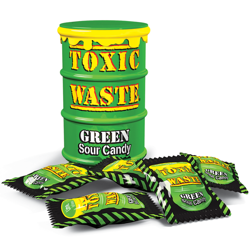 Toxic Waste Green Drum Extreme Sour Candy (42 g)