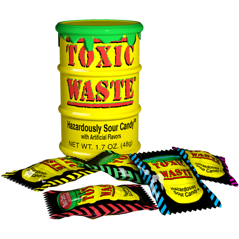 Toxic Waste Sour Candy Drum - 1.7oz