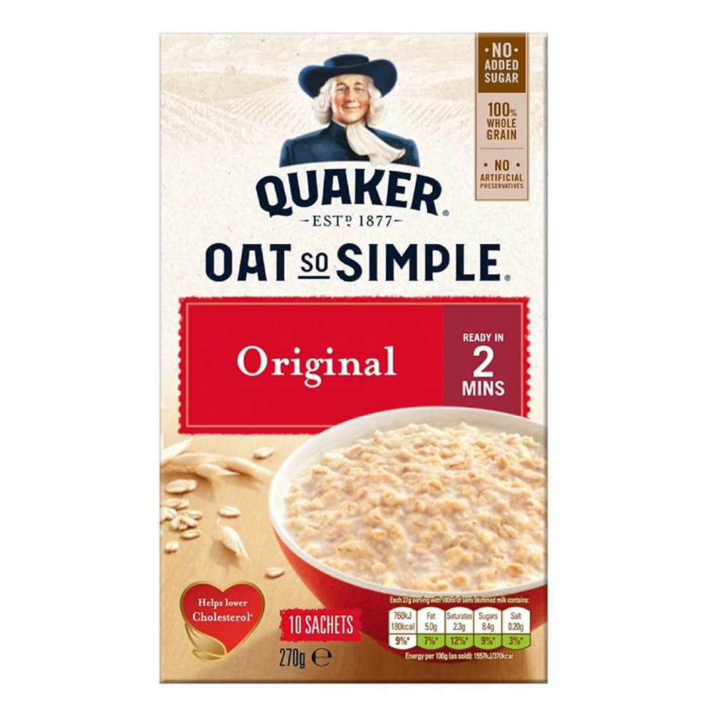 Quaker Oat So Simple Original 10x27g (270 g)