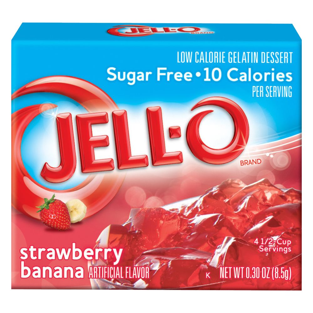 Jell-O Sugar Free Strawberry-Banana Gelatin Dessert (8,5 g)