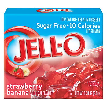Jell-O Sugar Free Strawberry-Banana Gelatin Dessert (8,5 g)