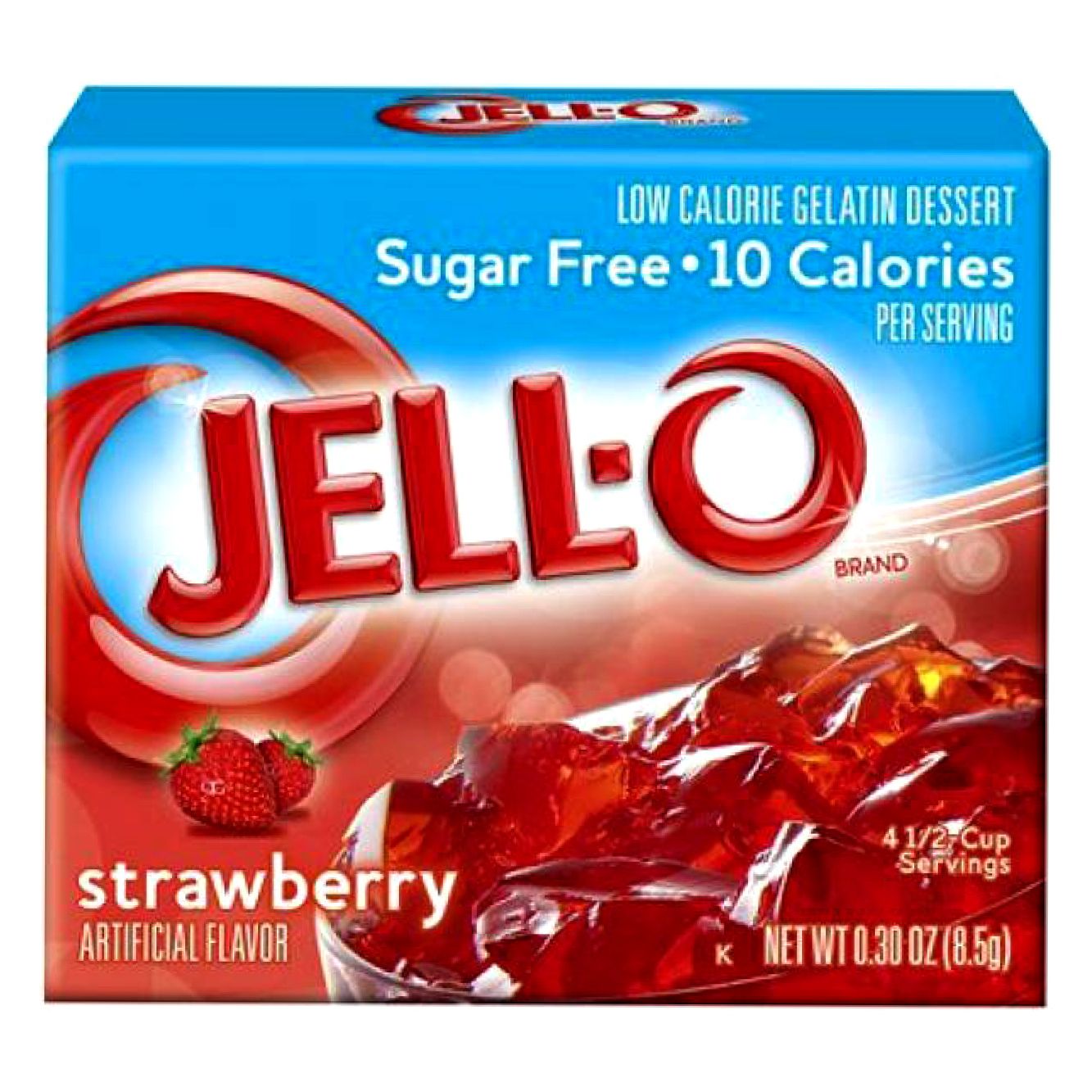 Jell-O Sugar Free Strawberry Gelatin Dessert (8,5 g)