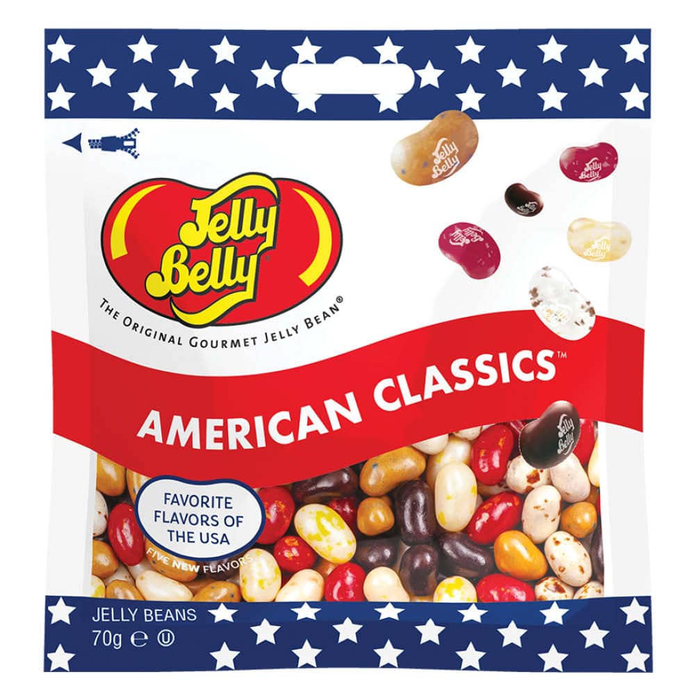 Jelly Belly American Classics (70 g) Tasty America- American Candy,  Snacks, Food  Soda Online
