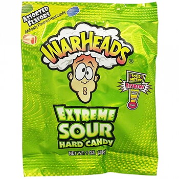 Warheads Extreme Sour Hard Candy (28 g) 