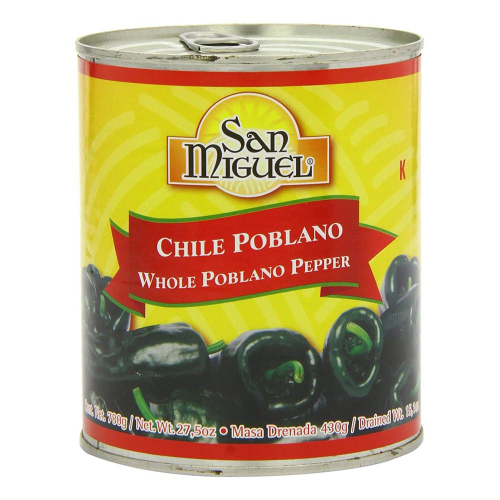 San Miguel Chile Poblano Whole Peppers (780 g)