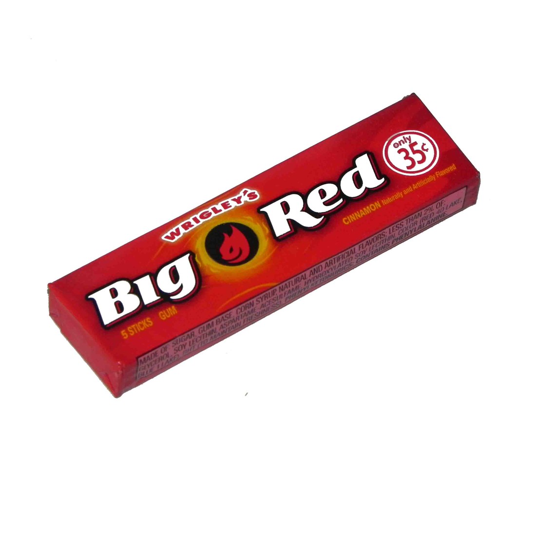 WRIGLEY'S BIG RED Cinnamon Chewing Gum, 15 pieces