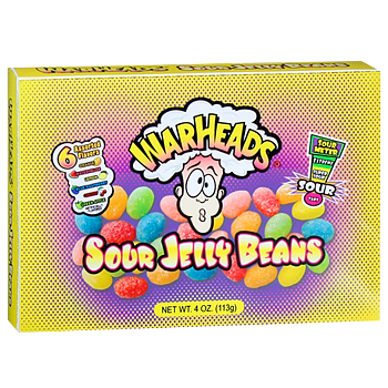 Warheads Sour Jelly Beans Theatre Box (113 g)