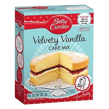 Betty Crocker Velvety Vanilla Cake Mix (425 g)