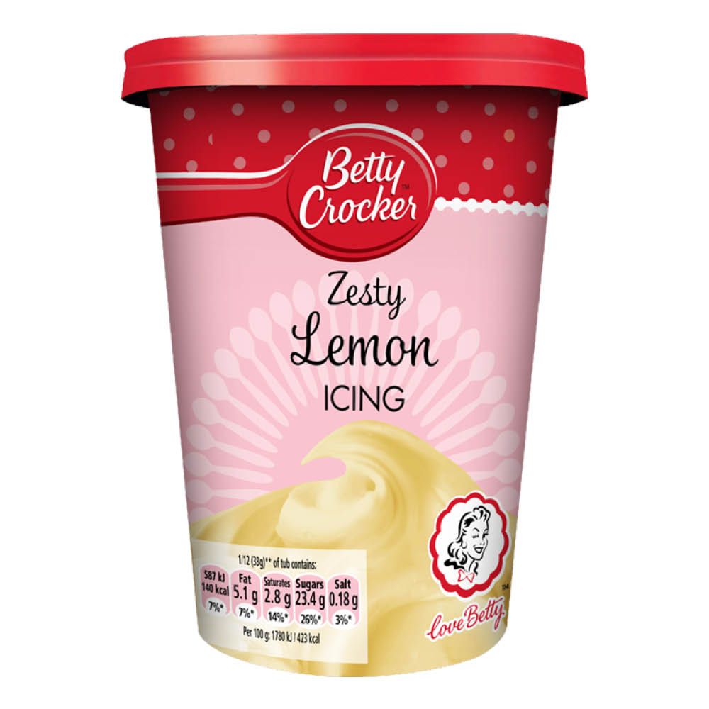 Betty Crocker Zesty Lemon Icing (400 g) tastyamerica.se