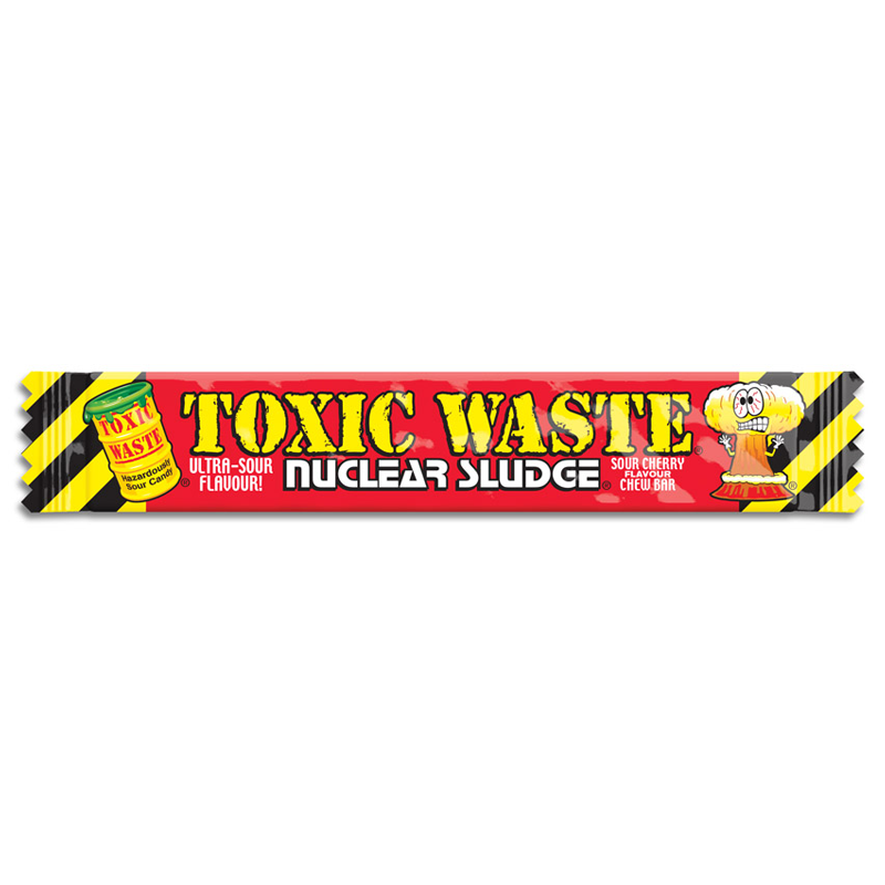 Toxic Waste Nuclear Sludge Chew Bar Sour Cherry 4-pack (4 x 20 g)