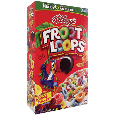 Kellogg's Froot Loops Mixed Fruit Cereal No Artifical Colours Taste The  Fun, Source Of Fiber, Delicious 375g