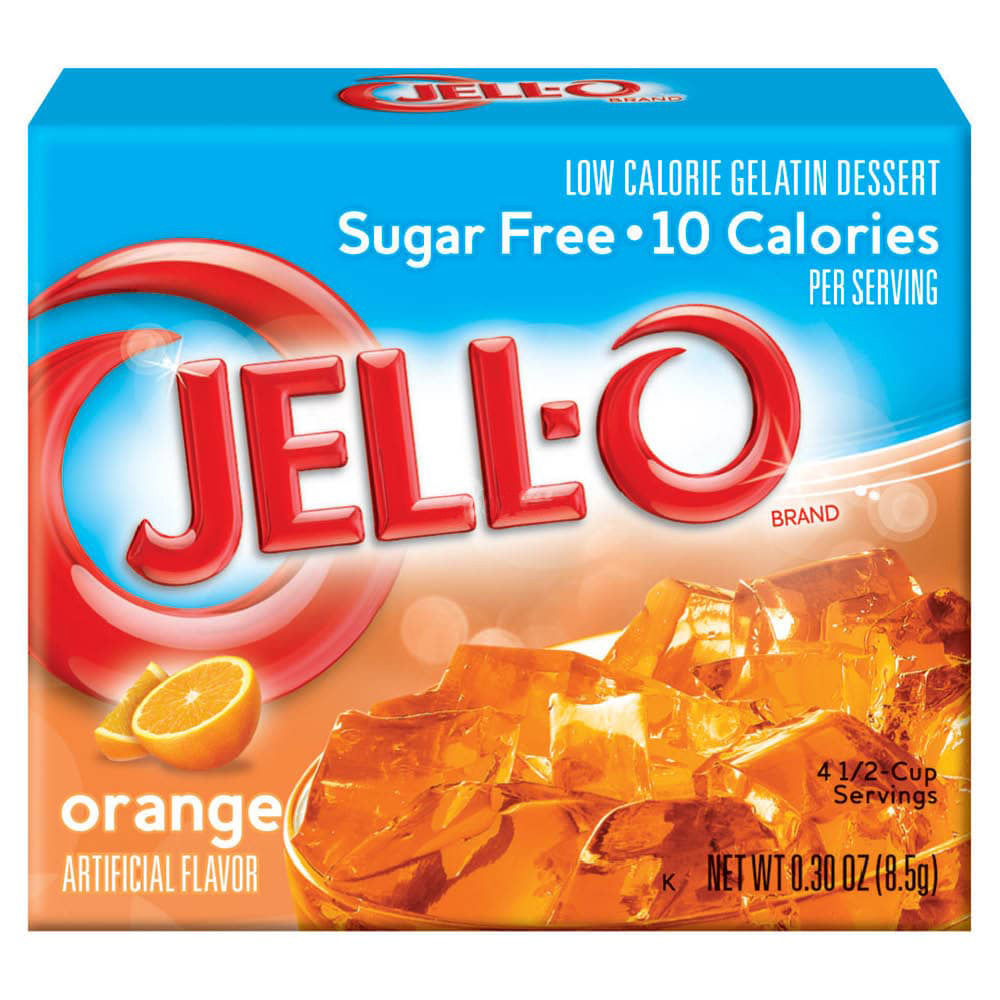 Jell-O Sugar Free Orange Gelatin Dessert (8.5 g)