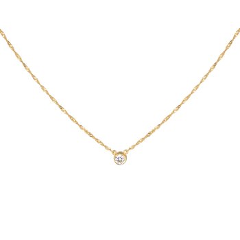 Cubic single neck 40-45 cm gold