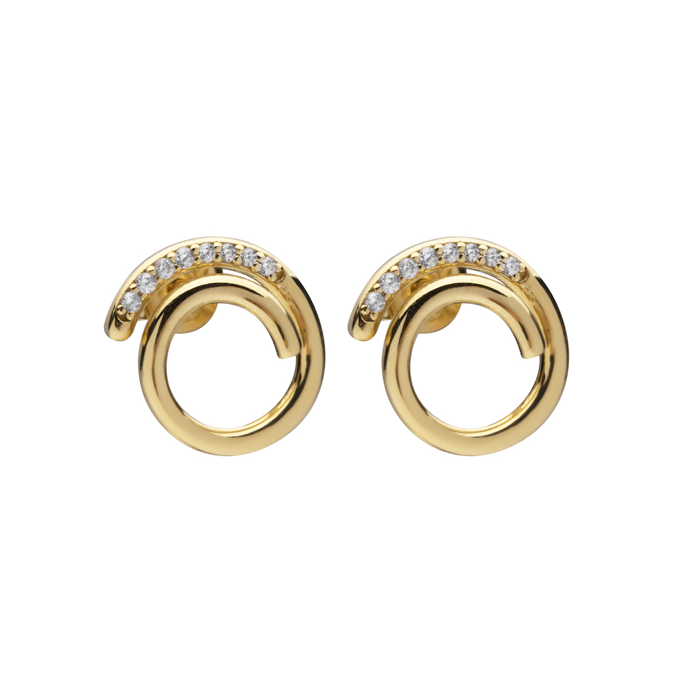 Loop stone ear gold
