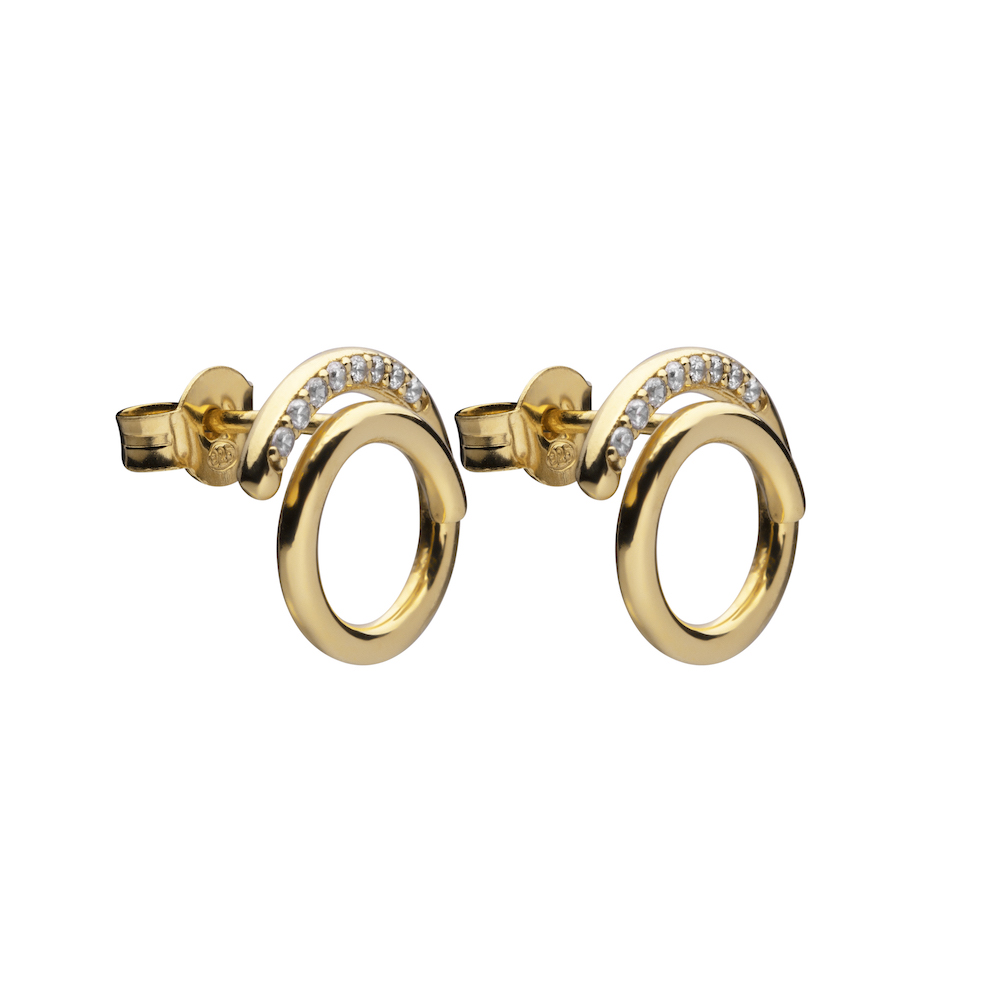 Loop stone ear gold - 3