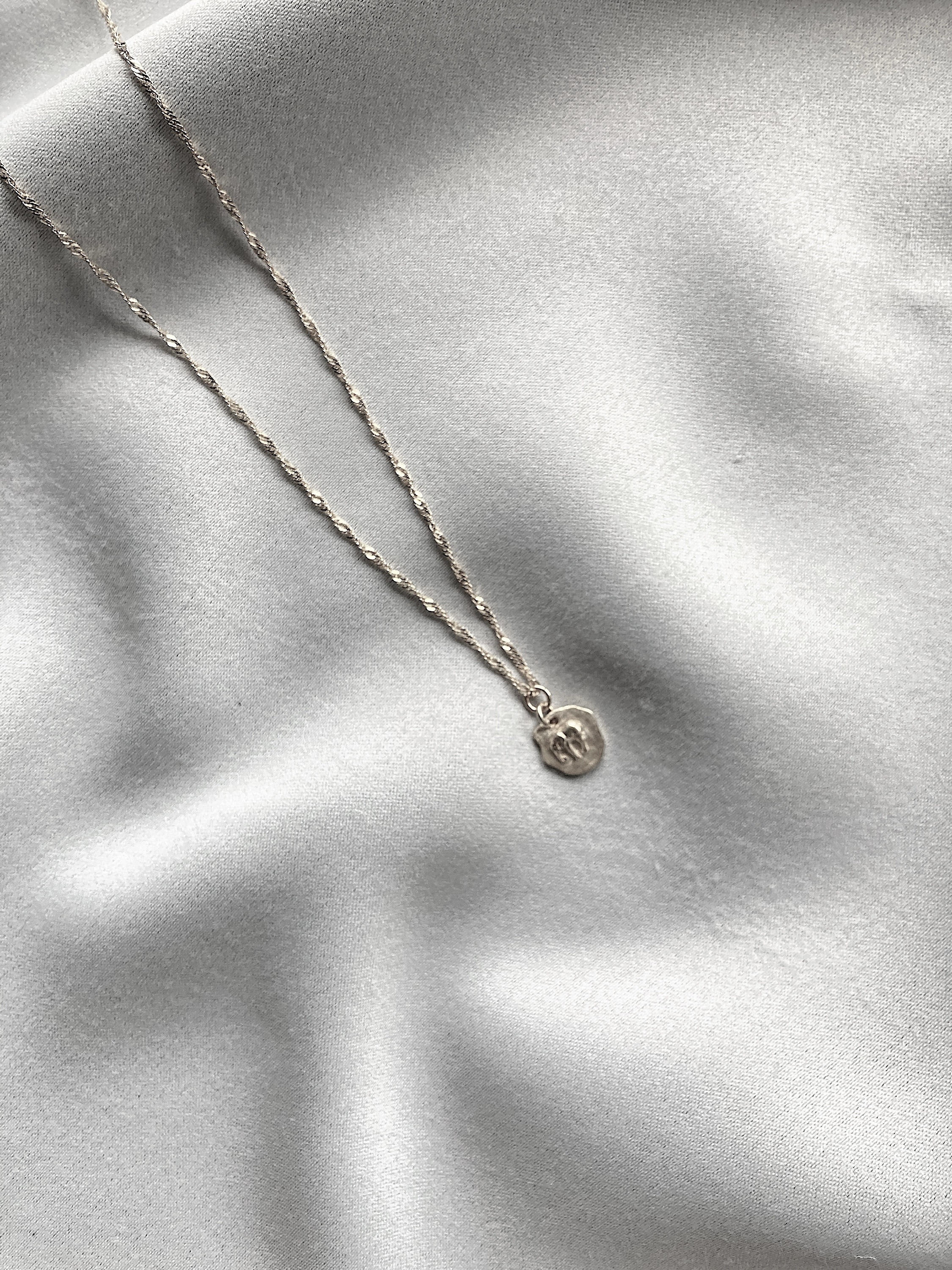 Letters elephant pendant silver - 2