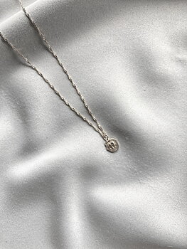 Letters elephant pendant silver