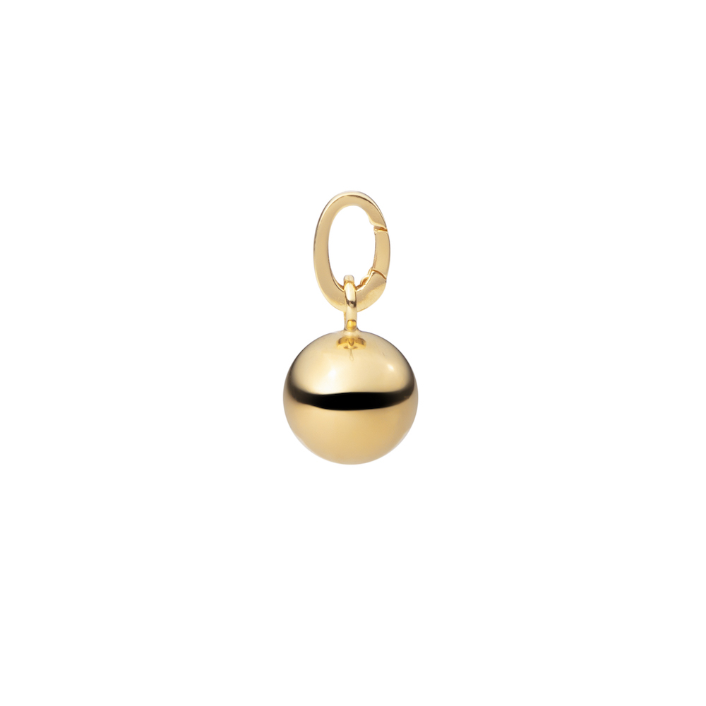 Letters/Globe pendant gold