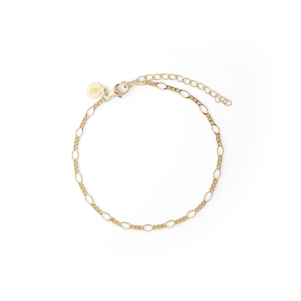 Letters figaro brace gold