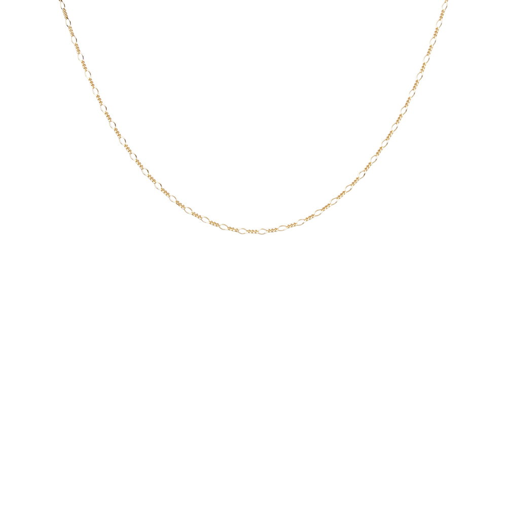 letters figaro neck 40-45 gold