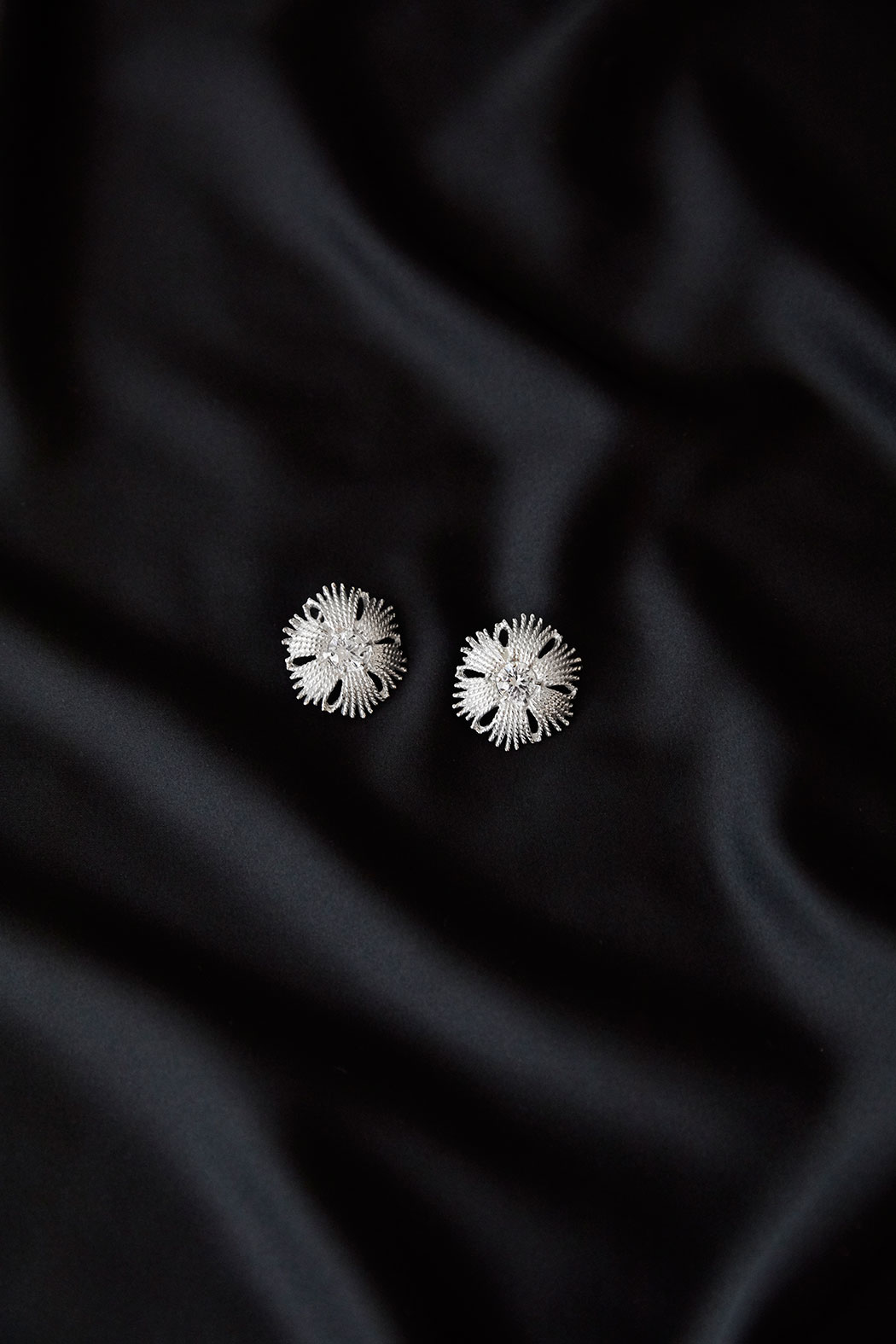 Gatsby big stone ear silver - 2