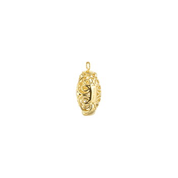 Letters take care pendant gold