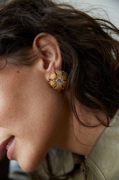Gatsby big stone ear gold