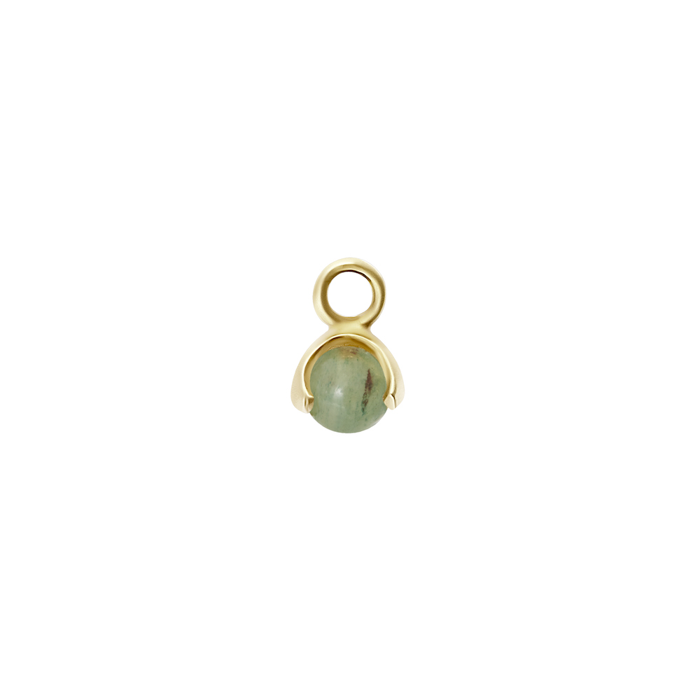 Letters stone 5 aventurine pend gold