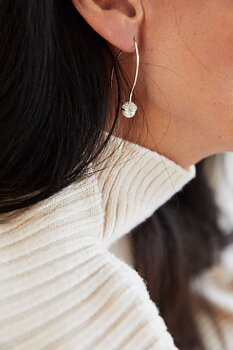 Pearl bubble long ear silver