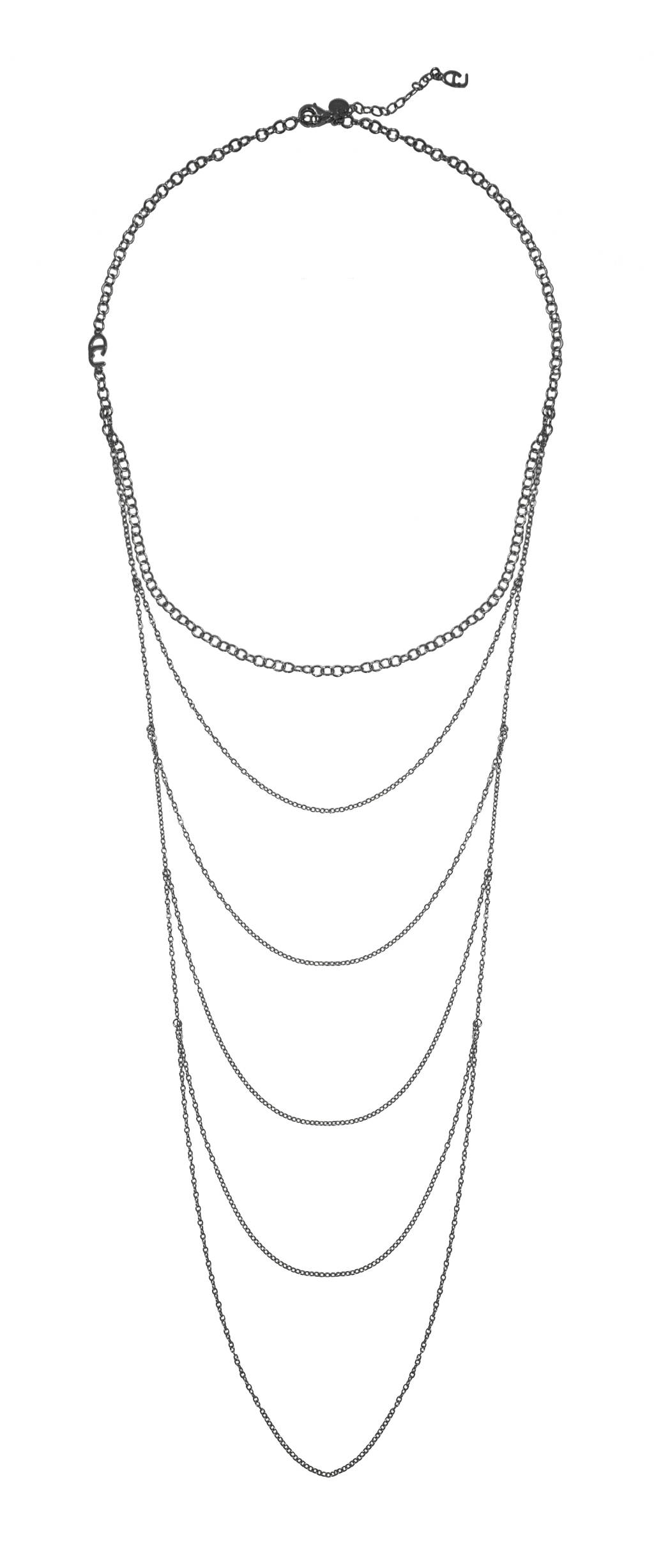 CU draped neck black