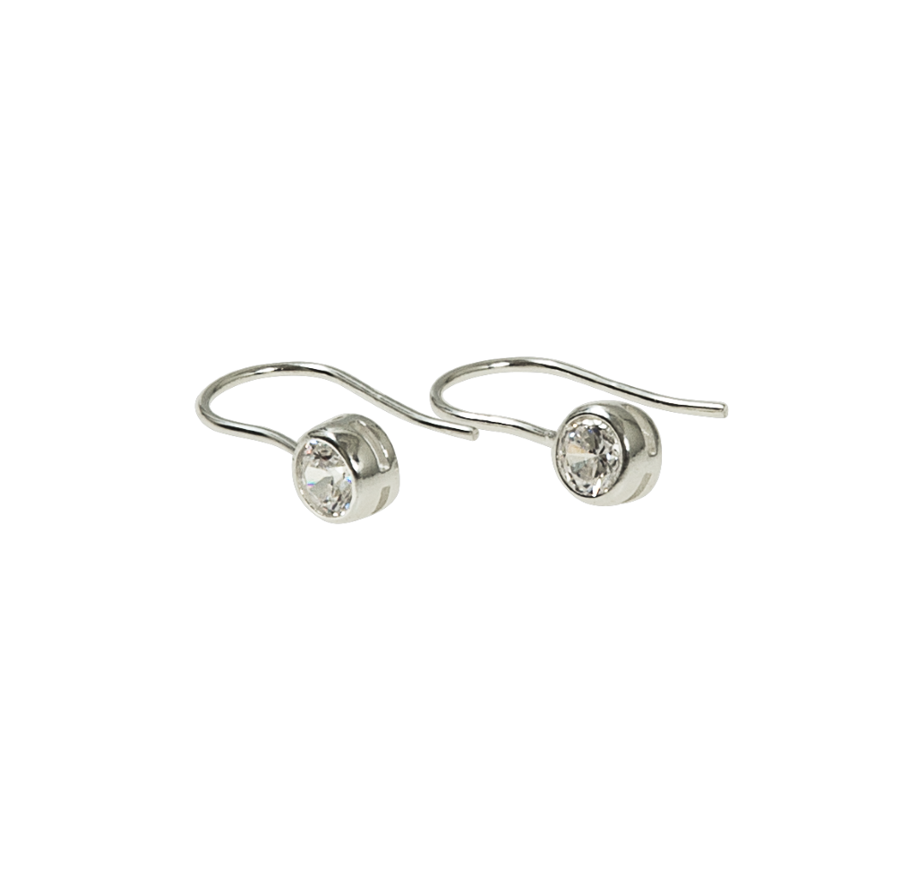 Cubic short ear silver