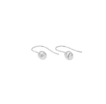 Drop short ear silver